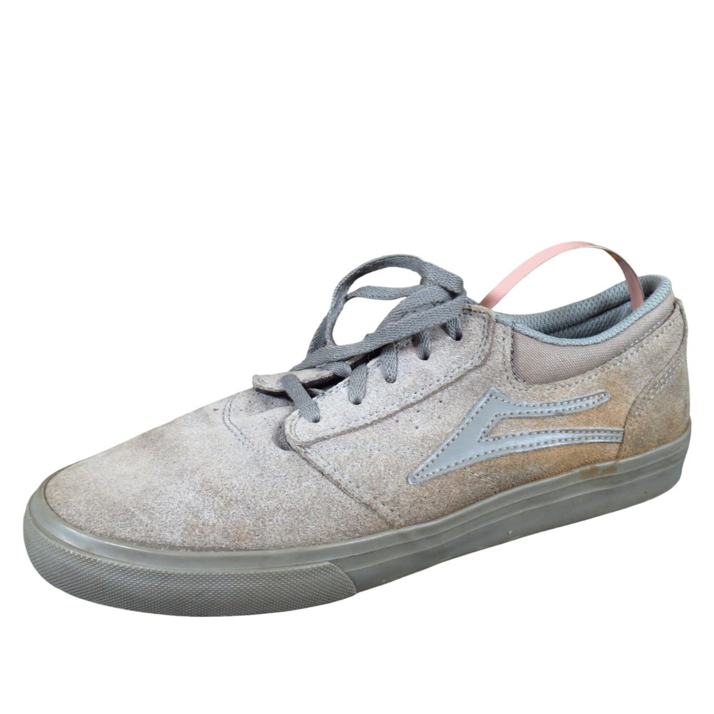 Lakai Griffin Mens‎ Skate Shoes Size 7 Casual Suede Sneakers Gray Leather